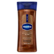 Vaseline Glazed and Glisten Golden Hour Glow Body Shimmer Gel Oil 3 x 200ml