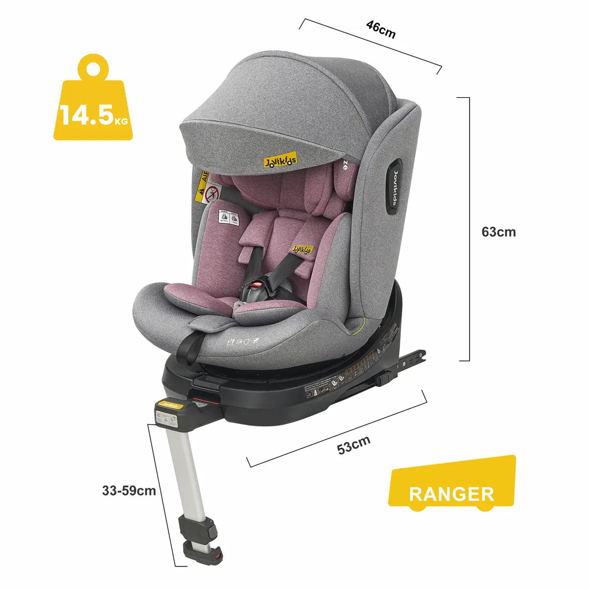 Jovikids RANGER 360° Rotating Child Seat (Next Day Delivery)