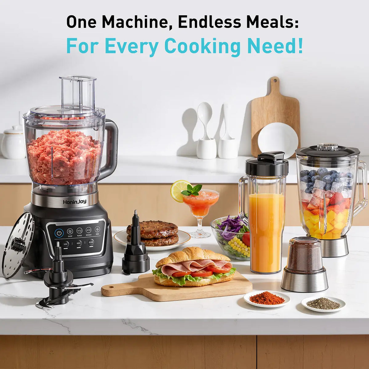 HoninJoy All-in-One Professional Blender And Food Processor (Next Day Delivery)