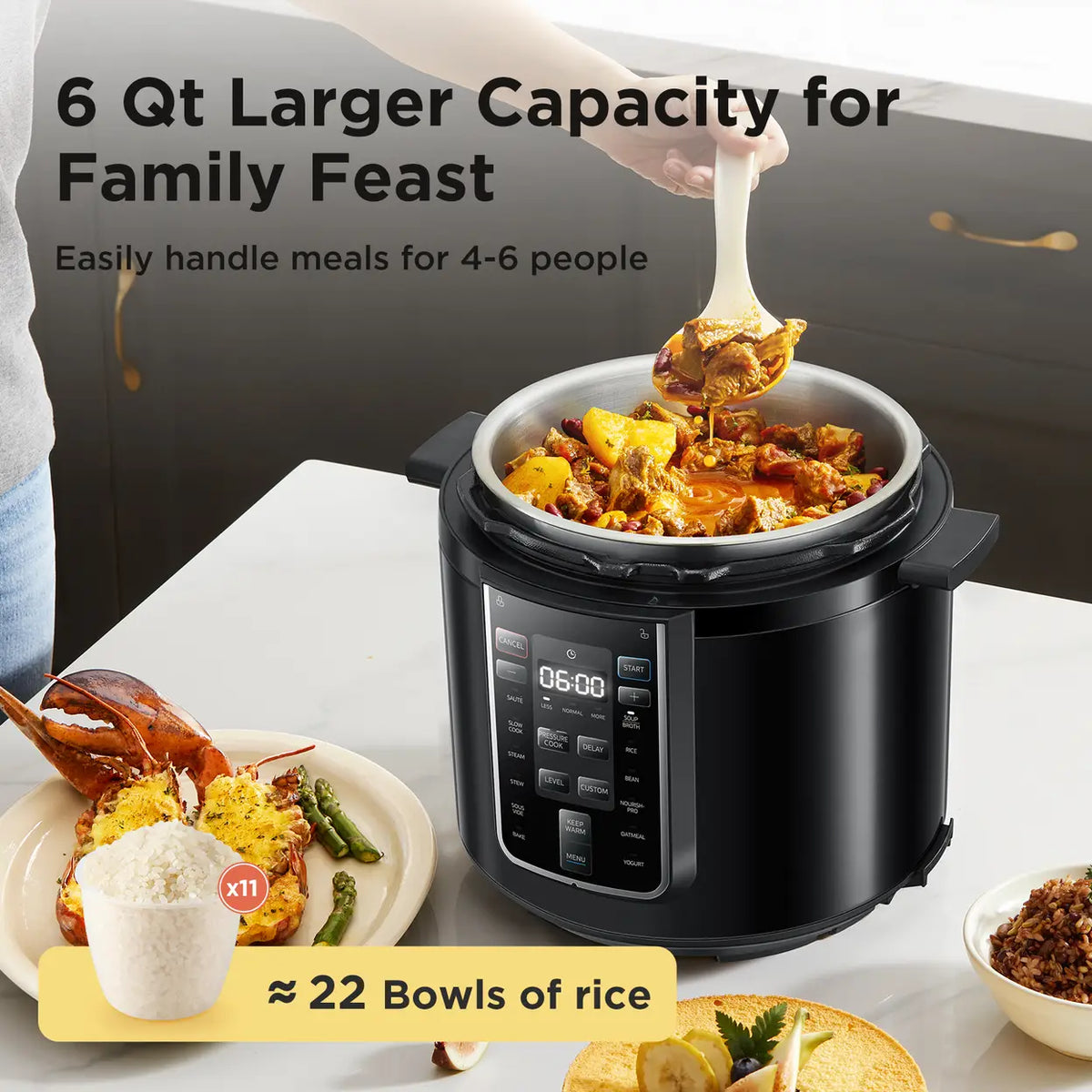 MIDEA Electric Pressure Cooker 6L (Next Day Delivery)