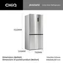 CHiQ Cross-Door Fridge Freezer (Next Day Delivery)