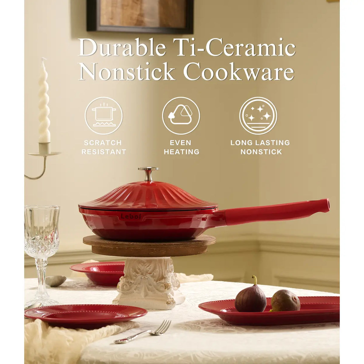 USELUCK Nonstick Ceramic Titanium Cast Aluminum Pots (Next Day Delivery)