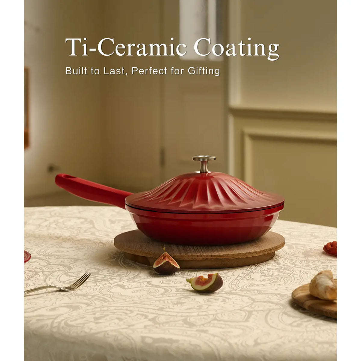 USELUCK Nonstick Ceramic Titanium Cast Aluminum Pots (Next Day Delivery)