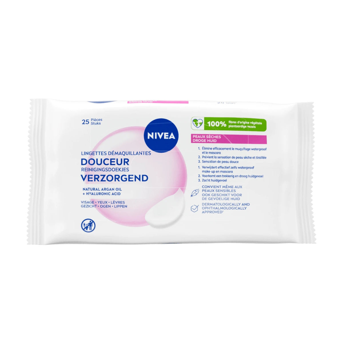 NIVEA 3-in-1 Refreshing Cleansing Wipes (Next day delivery)