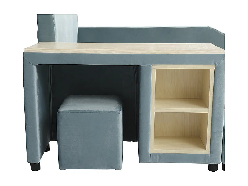 Upholstered bed, with children's desk and stool (Next day Delivery)