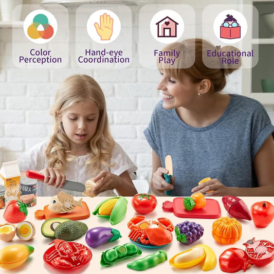 81-Piece Pretend Play Kitchen (Next Day Delivery)