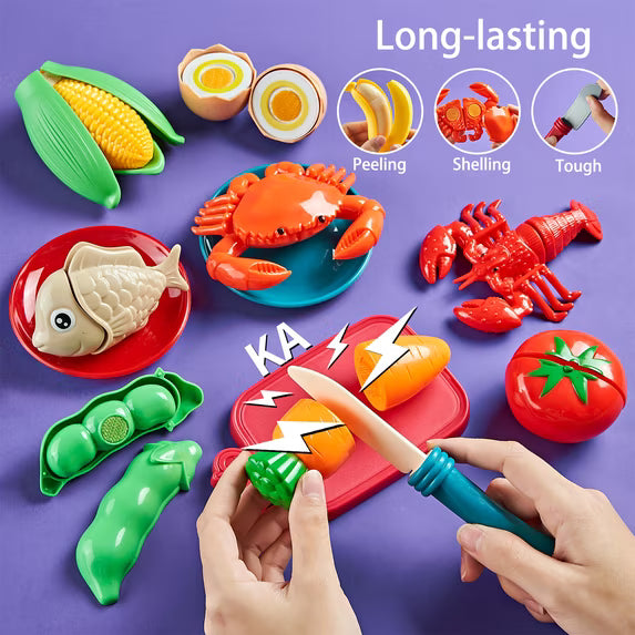 81-Piece Pretend Play Kitchen (Next Day Delivery)