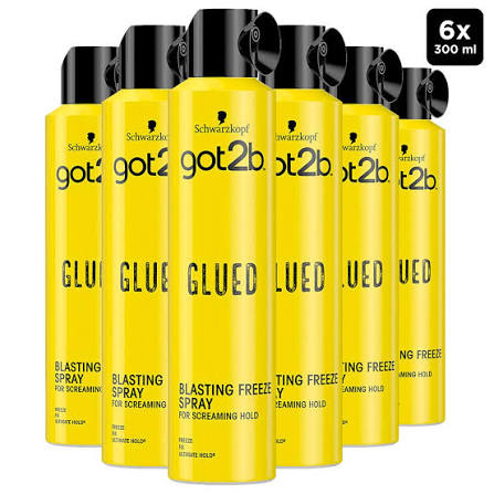 Got2b Glued Blasting Freeze Spray 6 x 300ml